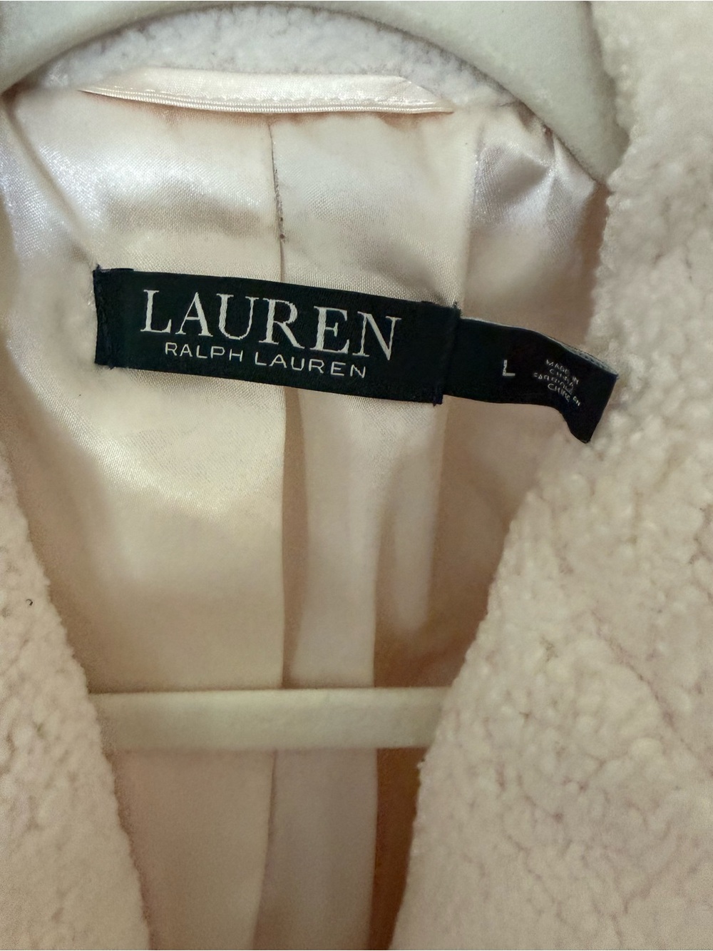 Ralph Lauren Cream Teddy Jacket - Picture 3 of 8
